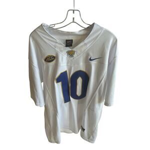 Men’s Nike Eli Holstein #10 Pitt Panthers NCAA Football Jersey Sz XL - White